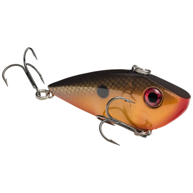 Strike King Red Eye Shad Fishing Lure Lipless Crankbait Free-floating Internal Rattles 3D Eyes Premium SZ 4 Treble Hooks 3/8oz Sinking Baby Carp