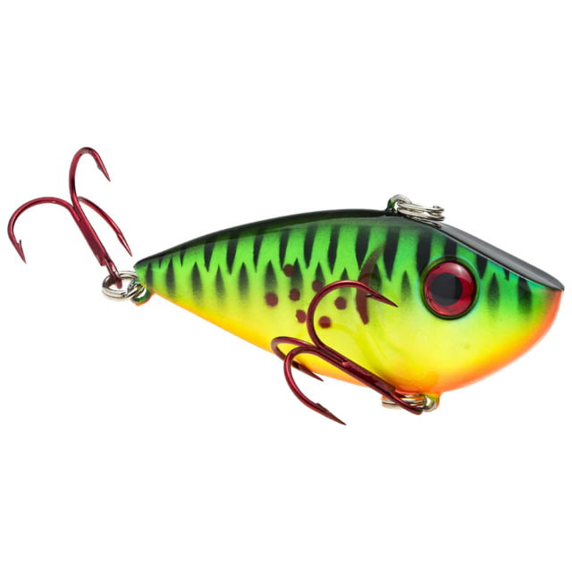 Strike King Red Eye Shad Fishing Lure Lipless Crankbait Free-floating Internal Rattles 3D Eyes Premium SZ 4 Treble Hooks 3/8oz Sinking Bleeding