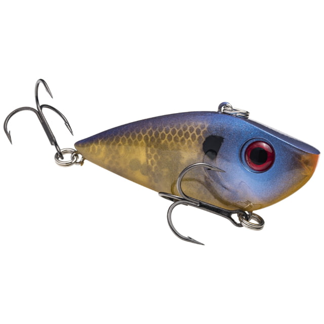 Strike King REYESD38-234 Red Eye Shad Fishing Lure Lipless Crankbait Free-floating Internal Rattles 3D Eyes Premium SZ 4 Treble Hooks 3/8oz Sinking