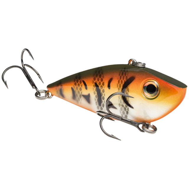 Strike King Red Eye Shad Fishing Lure Lipless Crankbait Free-floating Internal Rattles 3D Eyes Premium SZ 4 Treble Hooks 3/8oz Sinking Denny Brauer