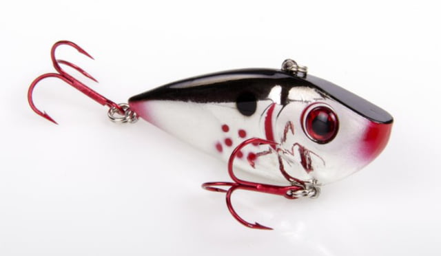 Strike King Red Eyed Shad Fishing Lure Lipless Crankbait Bleeding Chrome Black Back 1/2oz