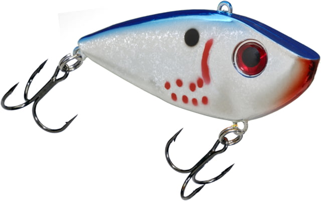 Strike King Red Eyed Shad Fishing Lure Lipless Crankbait Bleeding Chrome Blue Back 1/2oz