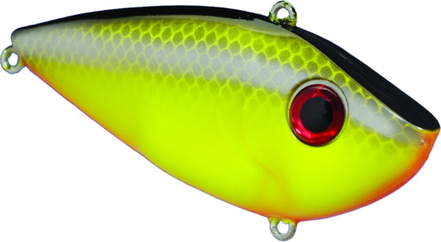 Strike King Red Eyed Shad Lipless Crankbait Floating Chartreuse Baitfish 3 1/4in 1/2oz 1 Pack