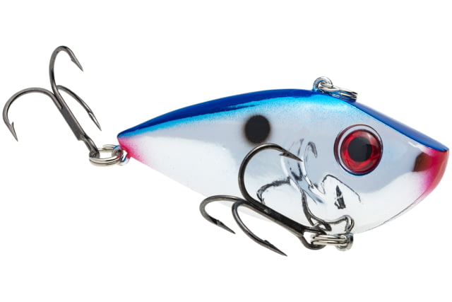 Strike King Red Eyed Shad Fishing Lure Lipless Crankbait Smokey Chrome Blue 1/2oz