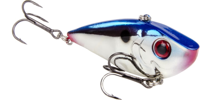 Strike King Red Eyed Shad Fishing Lure Lipless Crankbait Smokey Chrome Blue 3/4oz