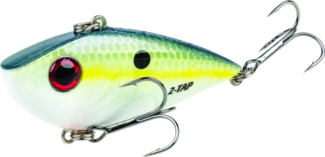Strike King Red Eyed Shad Tungsten 2-Tap Lipless Crankbait Fishing Lure Chartreuse Sexy Shad 1/2oz