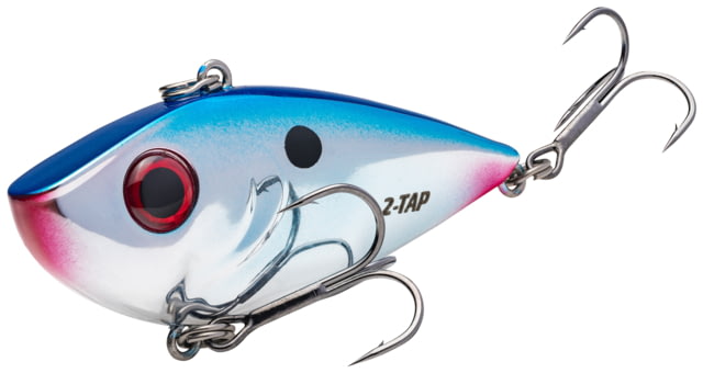 Strike King Red Eyed Shad Tungsten 2-Tap Lipless Crankbait Fishing Lure Smokey Chrome Blue 1/2oz