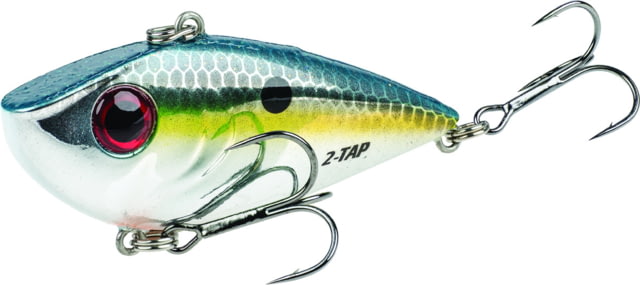 Strike King Red Eyed Shad Tungsten 2-Tap Lipless Crankbait Fishing Lure Chrome Sexy Shad 1/2oz