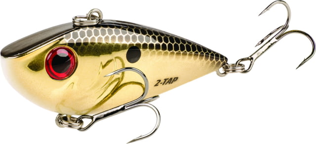 Strike King Red Eyed Shad Tungsten 2-Tap Lipless Crankbait Fishing Lure Gold Black Back 1/2oz