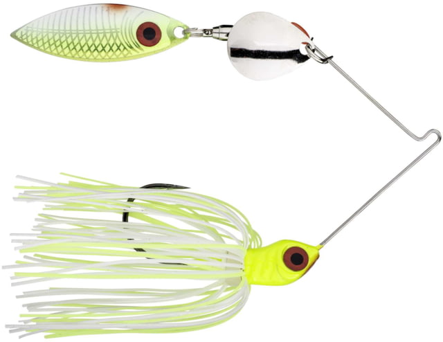 Strike King Red Eyed Special Spinnerbait Single Siwash Fishing Hook 3/16oz 1 Piece Chartreuse/White