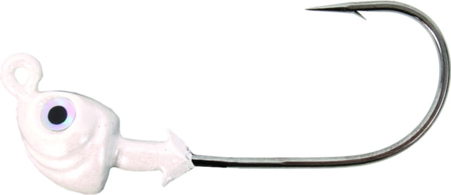Strike King Strike King Saltwater Flats Jig Head Fishing Lure Pearl 3/8oz 3-Pack