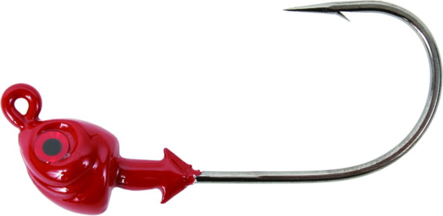 Strike King Strike King Saltwater Flats Jig Head Fishing Lure Red 3/8oz 3-Pack
