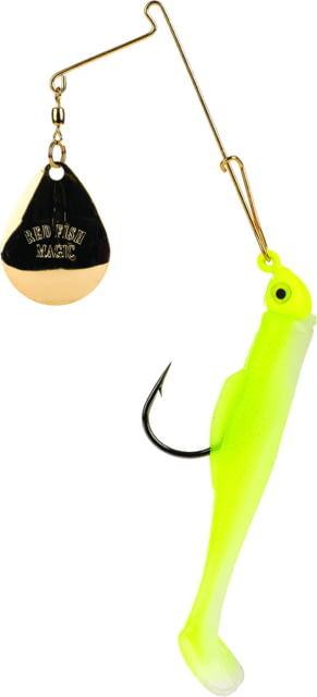 Strike King Redfish Magic Spinnerbait Fishing Hook 1/4 oz 1 Piece Chartreuse Glow & Chartreuse Head