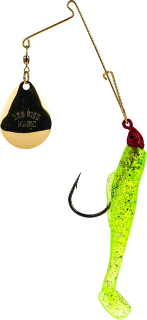 Strike King Redfish Magic Spinnerbait Fishing Hook 1/8 oz 1 Piece Chartreuse Silver & Red Head