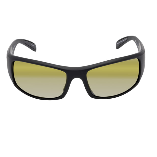 Strike King S11 Optics Sunglasses Bi-Gradient Yellow Spotlight Lens Okeechobee Matte Black