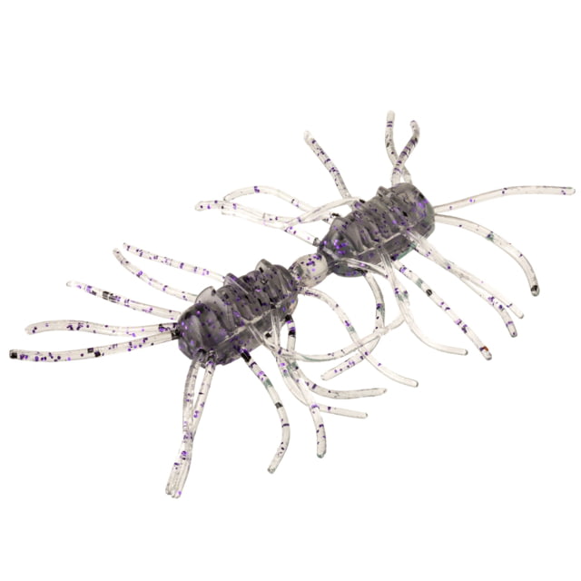 Strike King Strike King Sexy Bug Softbait 6 pack 3in Smoke Purple Black Flake