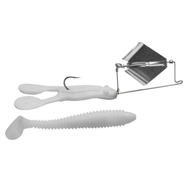 Strike King Skip'N Buzz Fishing Lure Buzzbait White 3/8oz