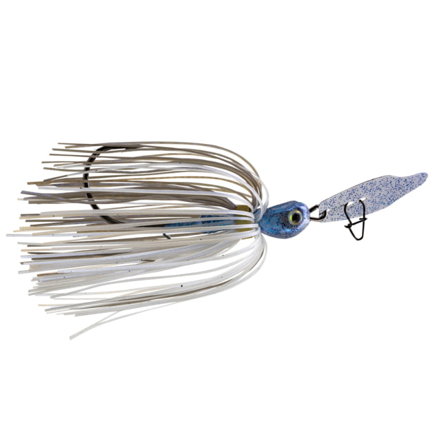 Strike King Thunder Cricket Fishing Lure Vibrating Swim Jig Blue Glimmer Black Flake 1/2oz