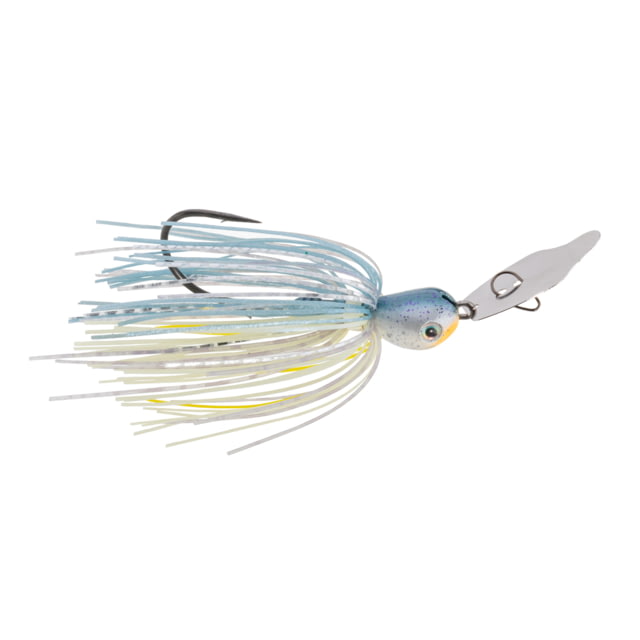 Strike King Thunder Cricket Fishing Lure Vibrating Swim Jig Silver Blade 3/8oz 4/0 Jungle-Style Flipping Hook Sexy Shad 2.0