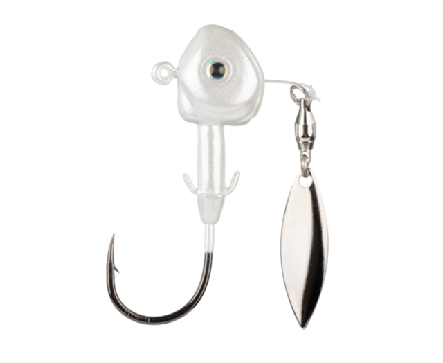 Strike King Tour Grade FluoroSpin Spinnerbait Pearl 1/4oz