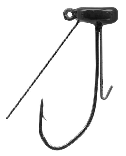 Strike King Strike King Tour Grade Weedless Ned Head Jig Head Fishing Lure Black 1/16oz