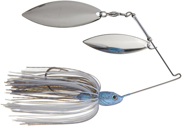 Strike King Tour Grade Spinnerbait Fishing Lure Blue Glimmer w/ Black Flake 3/8oz