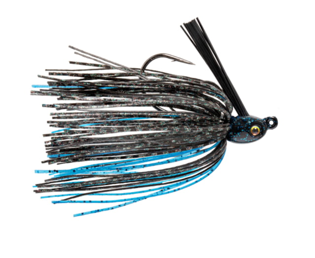 Strike King Tour Grade Tungsten Compact Swim Jig Pro Black/Blue 1/4oz
