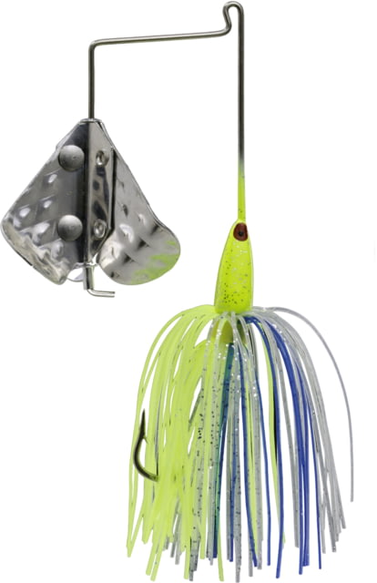 Strike King Tri-Wing Buzz King Buzzbait Fishing Hook 3/16oz 1 Pack Chartreuse/Blue