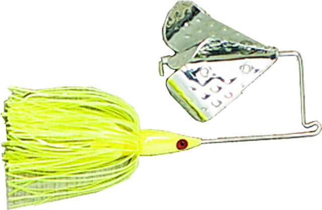 Strike King Tri-Wing Buzz Mini King Buzzbait Trailer Fishing Hook 1/8oz 1 Piece Chartreuse/Silver Blade