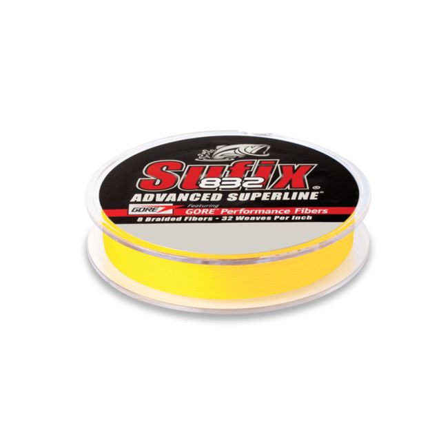 Sufix 832 Advanced Superline Yellow 150 yds. - 50 lb. Test 079200