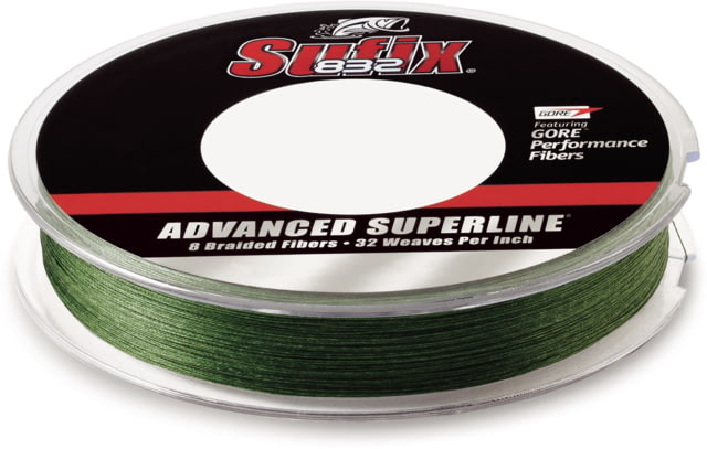 Sufix 832 Braid 10lb Line Low-Vis Green 300 Yds