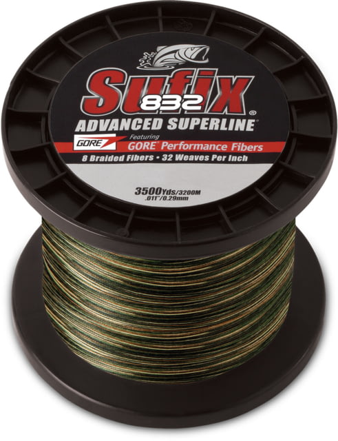 Sufix 832 Braid 20lb Line Camo 3500 Yds