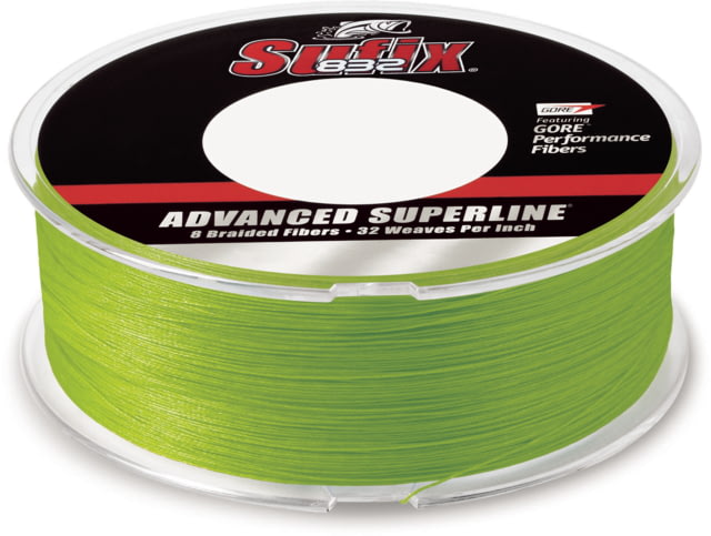 Sufix 832 Braid 20lb Line Neon Lime 600 Yds