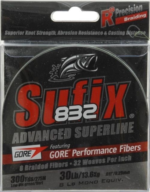 Sufix Sufix 832 Braid 30 Lb Lo-Vis Green 068822