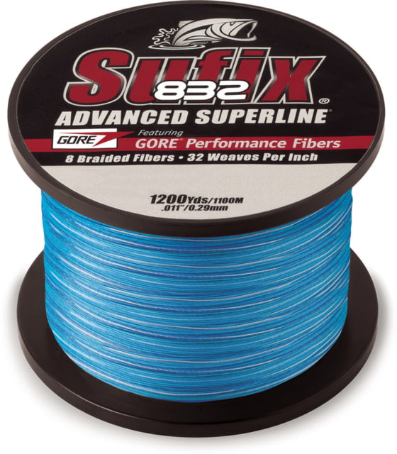 Sufix 832 Braid 50lb Line Coastal Camo 1200 Yds