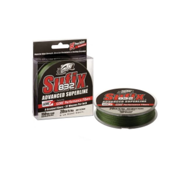 Sufix Sufix 832 Braid 50Lb Lovis Grn 300Yd 058275