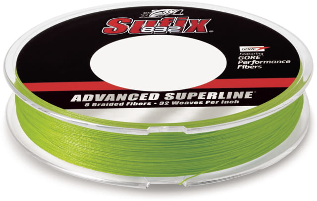 Sufix 832 Braid 65lb Line Neon Lime 150 Yds