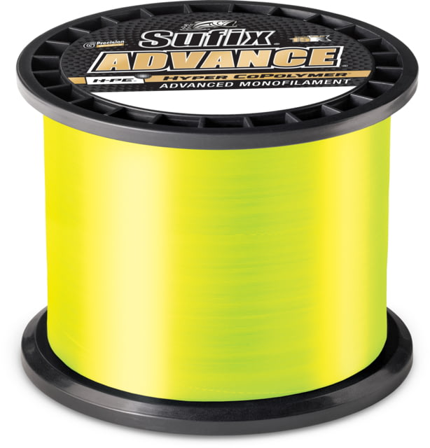 Sufix Advance Mono Line 17lb Test 1200yd Neon Lime Boxed