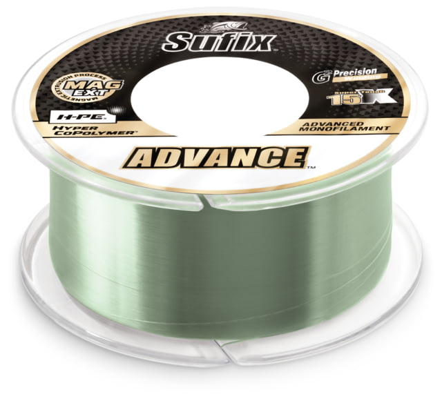 Sufix Advance Monofilament 12lb Low-Vis Green - 330yd