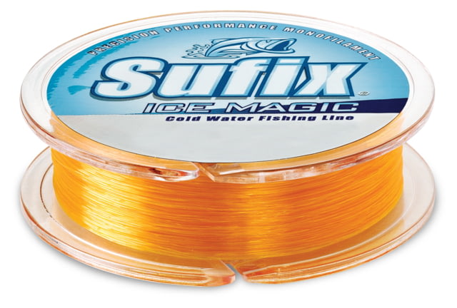 Sufix Ice Magic Monofilament Line 4lb Test 300yd Neon Orange Boxed
