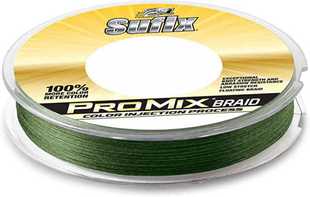 Sufix ProMix Braid 65lb Line Low-Vis Green 150 Yds