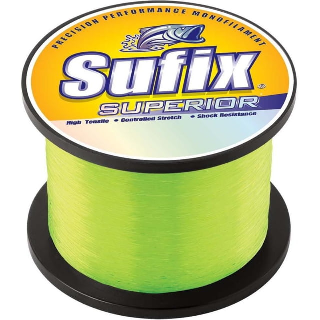 Sufix Superior Fishing Line 20lb 5875yds Hi-Vis Yellow