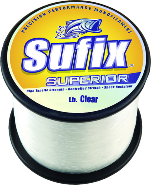 Sufix Sufix Superior Monofilament Line 15lb 3370yd Clear 1lb Spool