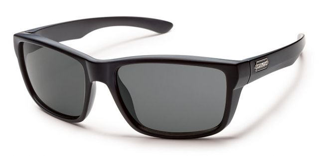 Suncloud Mayor Sunglasses-Matte Black-Polarized Gray