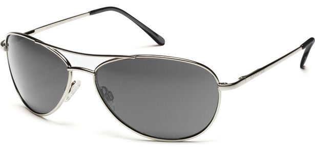 Suncloud Patrol Sunglasses-Silver-Polarized Gray