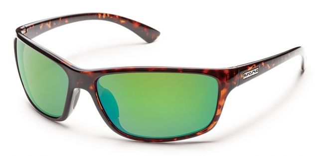 Suncloud Sentry Sunglasses-Tortoise-Polarized Green Mirror