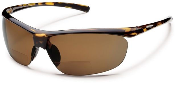 Suncloud Polarized Optics Zephyr +1.5 Sunglasses - Tortoise Frame Brown Polarized Polycarbonate Lenses