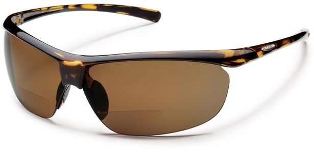 Suncloud Polarized Optics Zephyr +2.0 Sunglasses - Tortoise Frame Brown Polarized Polycarbonate Lenses