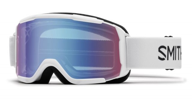 Smith Daredevil Youth Goggles-White-Blue Sensor Mirror