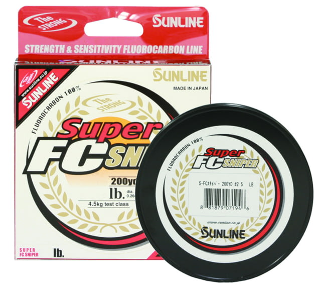 Sunline Super FC Sniper Fluorocarbon Line 7lb 200yd Natural Clear